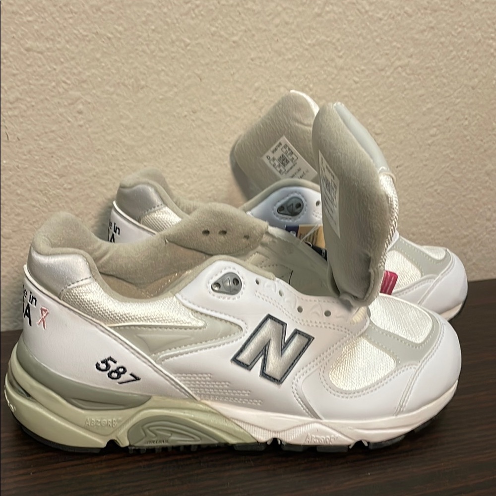 New Balance 587 White Sneakers